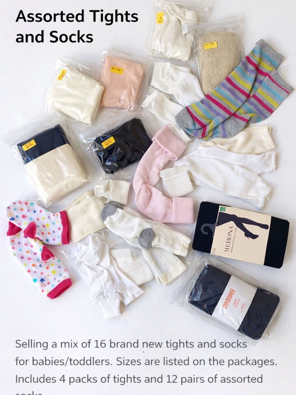 Brand New Assorted Tights & Socks Lot all NEW girls